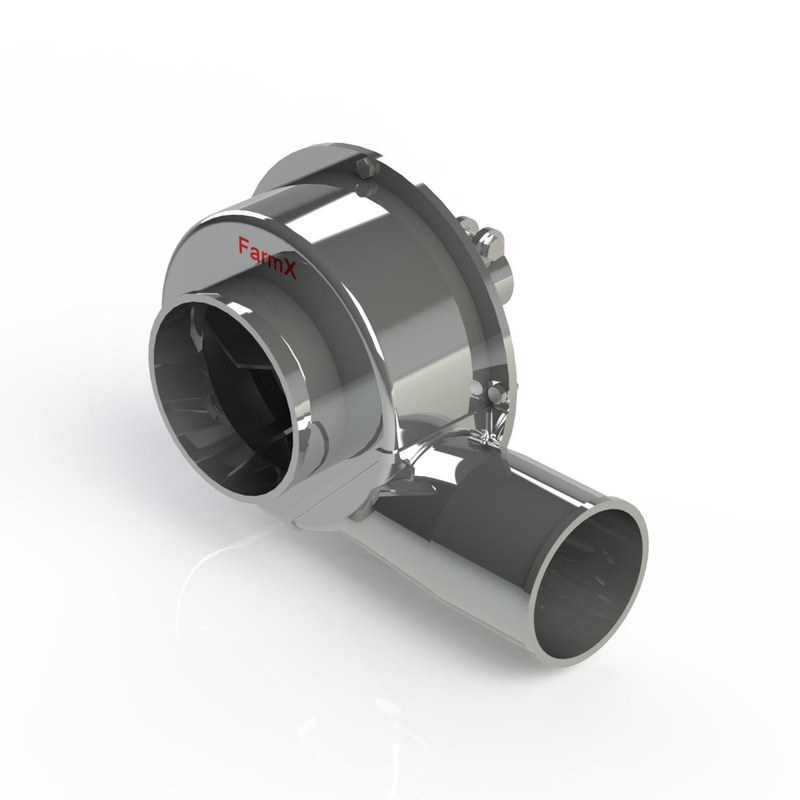 Bơm bùn FarmX tuhit 100 ra thẳng bằng inox, cổ xả đi thẳng ra sau theo trục bơm, chưa gồm mô tơ, xưởng FarmX Đầm Dơi Cà Mau